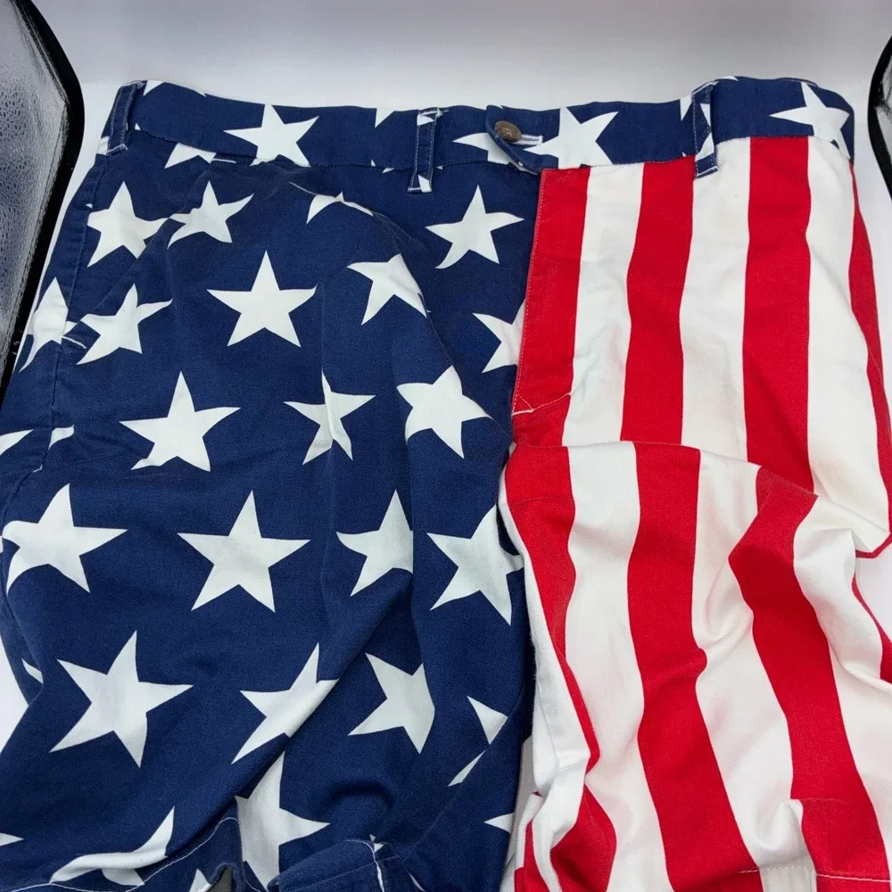 Loudmouth Golf Shorts Mens 42 American Flag Stars Stripes Patriotic USA